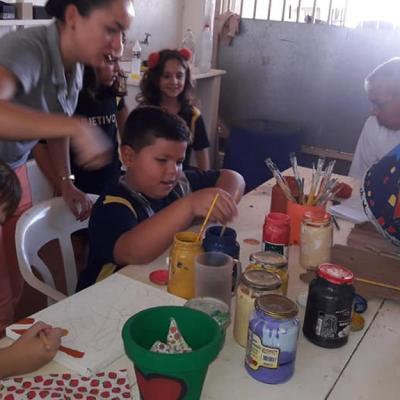 Visita dos alunos do Colégio Objetivo Ituverava